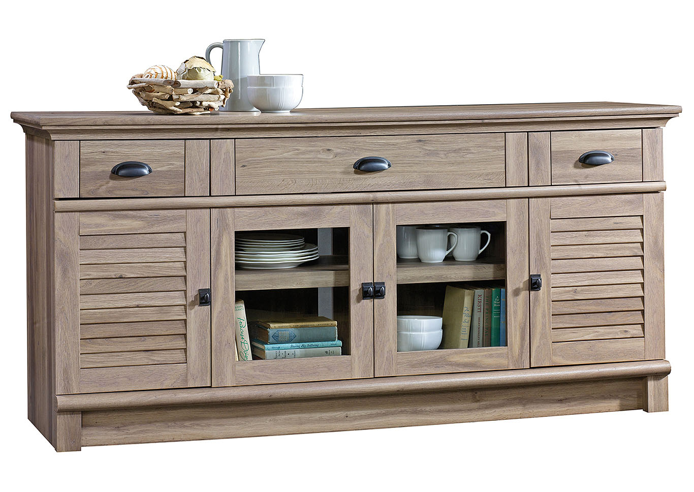 Harbor View Salt Oak Credenza,Sauder